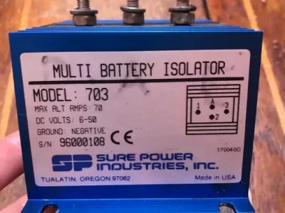 Sure Power Industries Multi Battery Isolator model 703