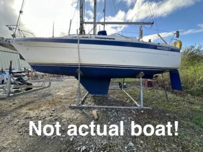 1987 Moody 29 - Project Boat, Lefkada Greece.